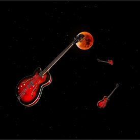 Highly Commended - Moonbass, Bloodred Supermoon & Real Stars