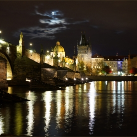 Prague by night