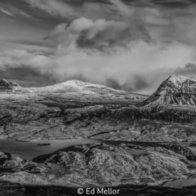 SUILVEN AND CUL MOR FROM STAC POLLAIDH SUMMIT
